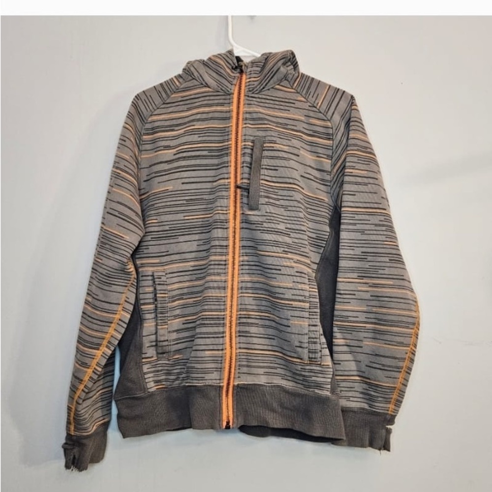 Lululemon Scuba Hoodie. 
Grey/Orange. 
Size M